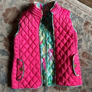 Lilly Pulitzer Girls Vest Tropical Pink